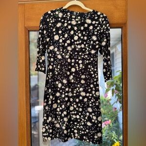 NWOT Tommy Hilfiger: Black Daisy Dress